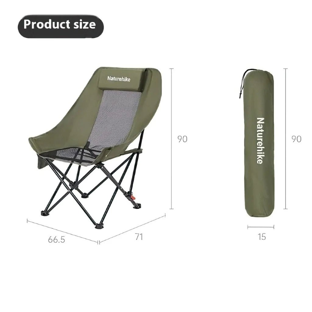 Naturehike Sea Star 002 High-Back Mesh Moon Chair - Longshot Tactical