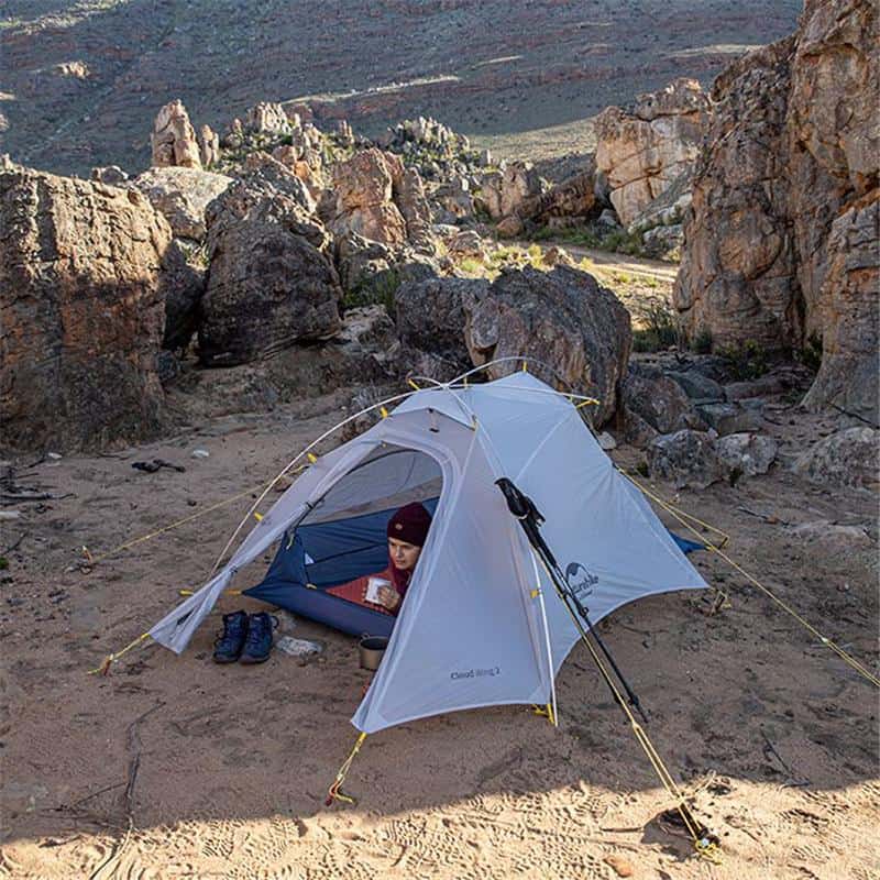Naturehike Ultralight 15D CloudUp Wing Camping Tent 2 Person (With Mat) - Longshot Tactical