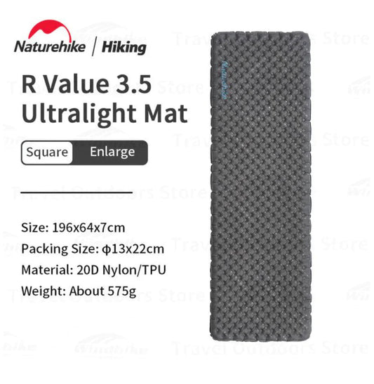 Naturehike Ultralight sleeping Pad (Large) R 3.5 - Longshot Tactical