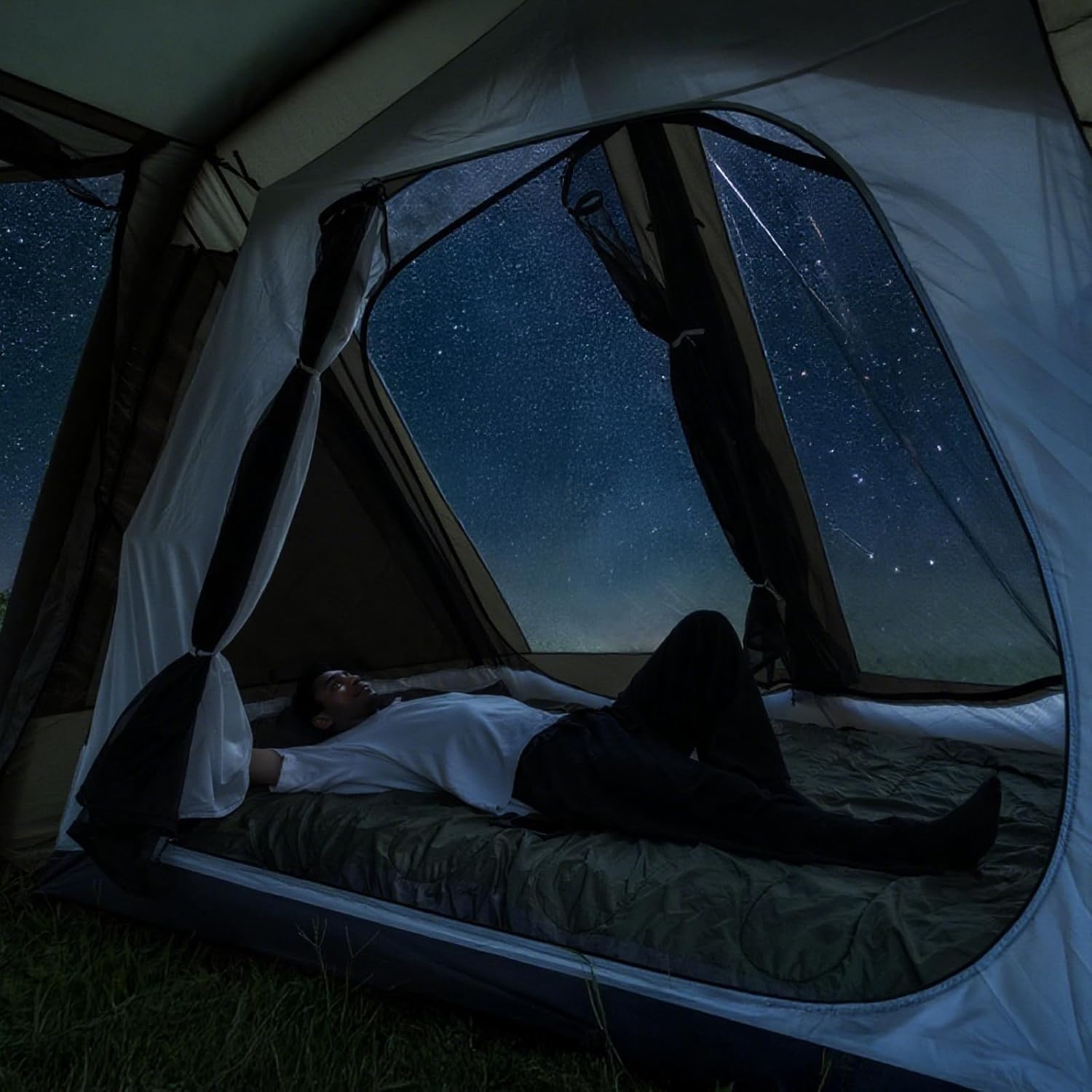 Night Cat 8 Man Inflatable Tent with 2 Bedrooms - Longshot Tactical