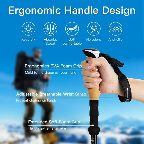 Night Cat Folding Trekking Poles - Longshot Tactical
