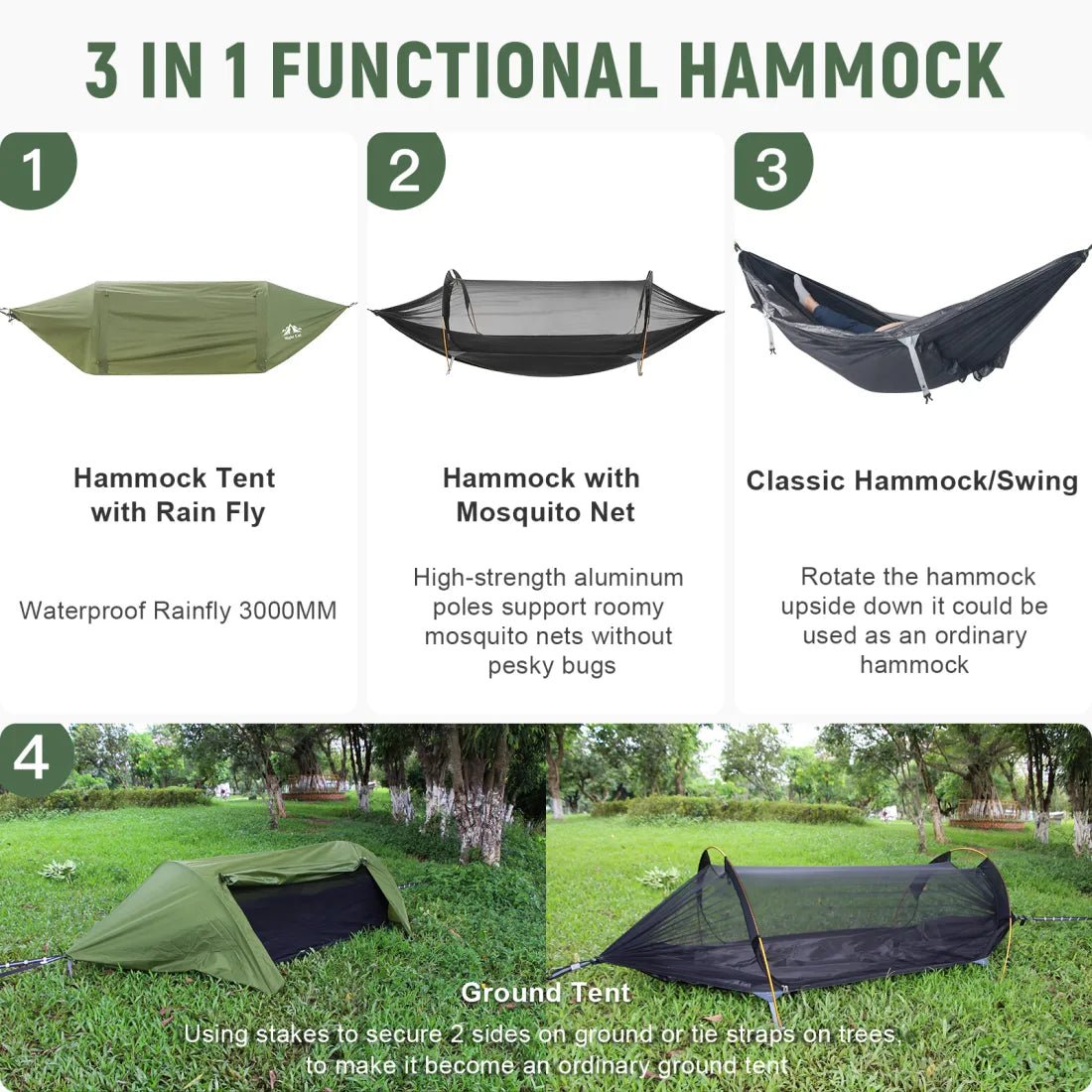 Night Cat Hammock Tent - Longshot Tactical