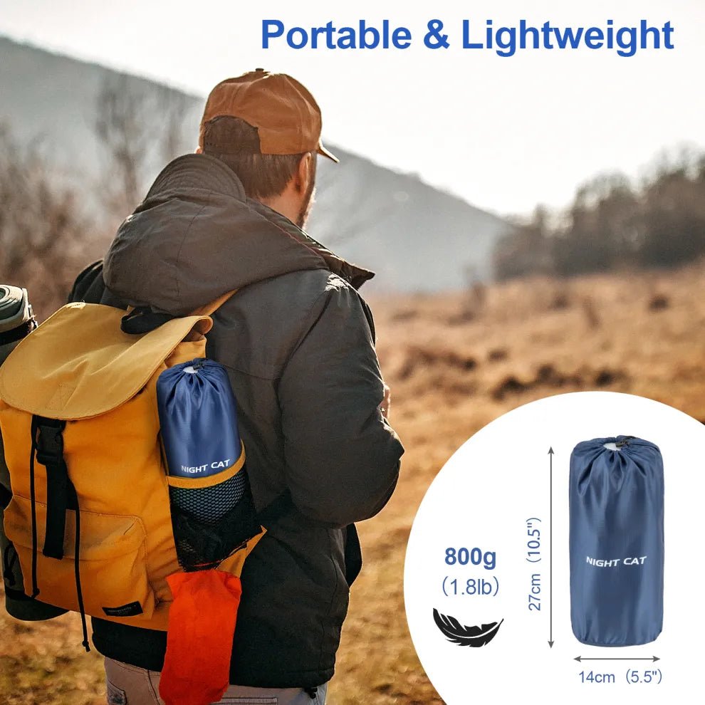 Night Cat Inflatable Sleeping Air Pad with Pillow - Longshot Tactical
