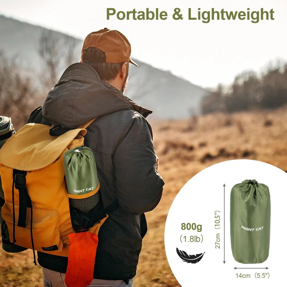 Night Cat Inflatable Sleeping Air Pad with Pillow - Longshot Tactical