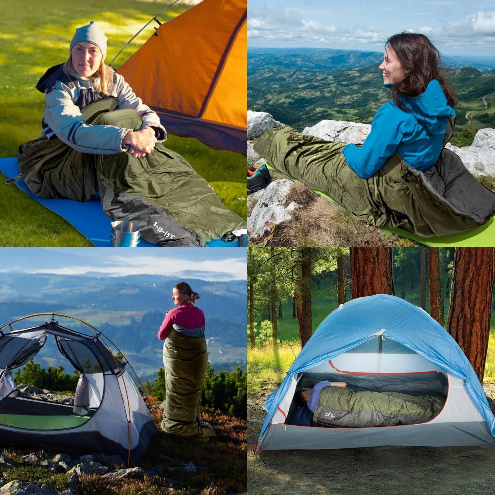 Night Cat Lightweight Backpacking Sleeping Bag for Adults - 3 Seasons - Longshot Tactical