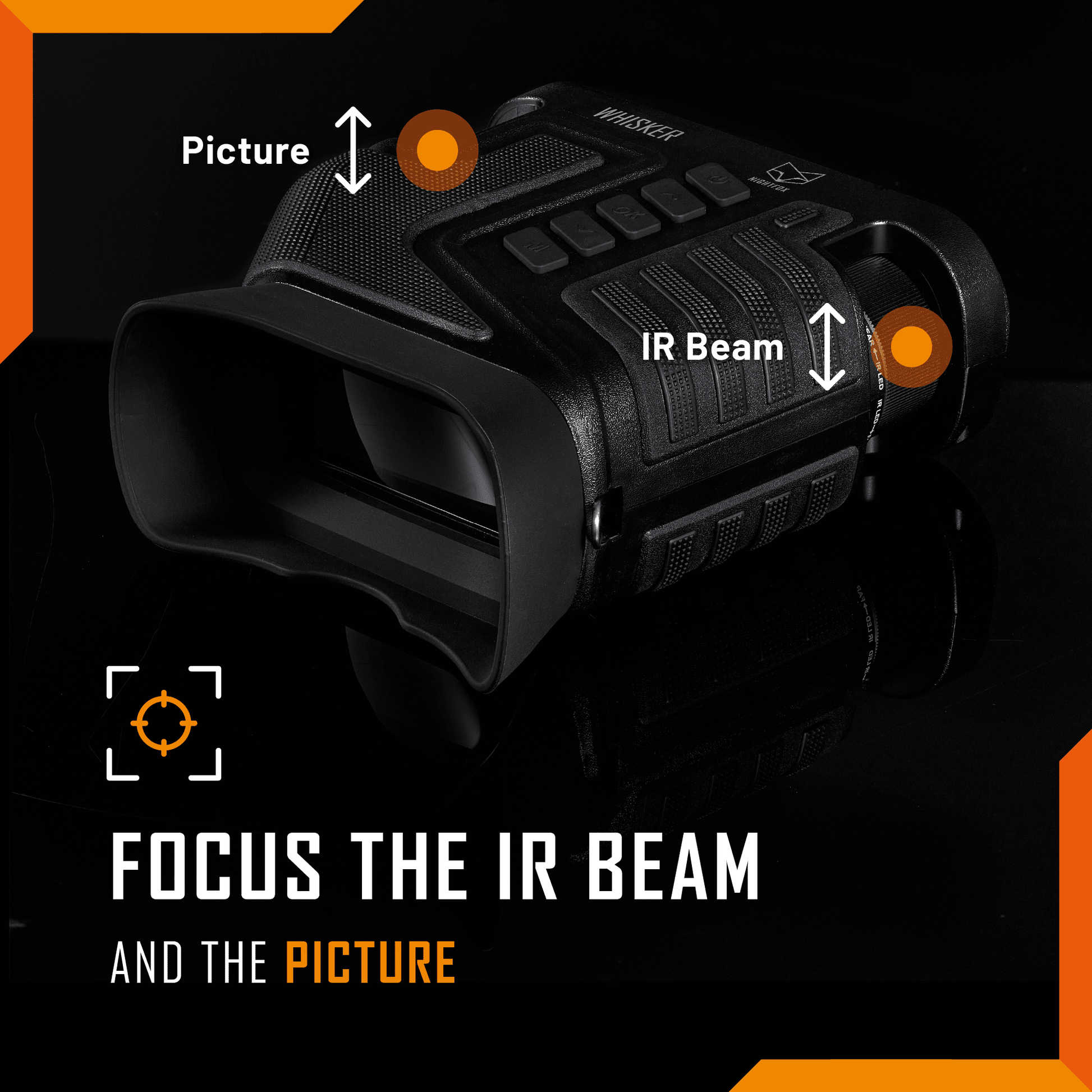 Nightfox Whisker Night Vision Binoculars - Longshot Tactical