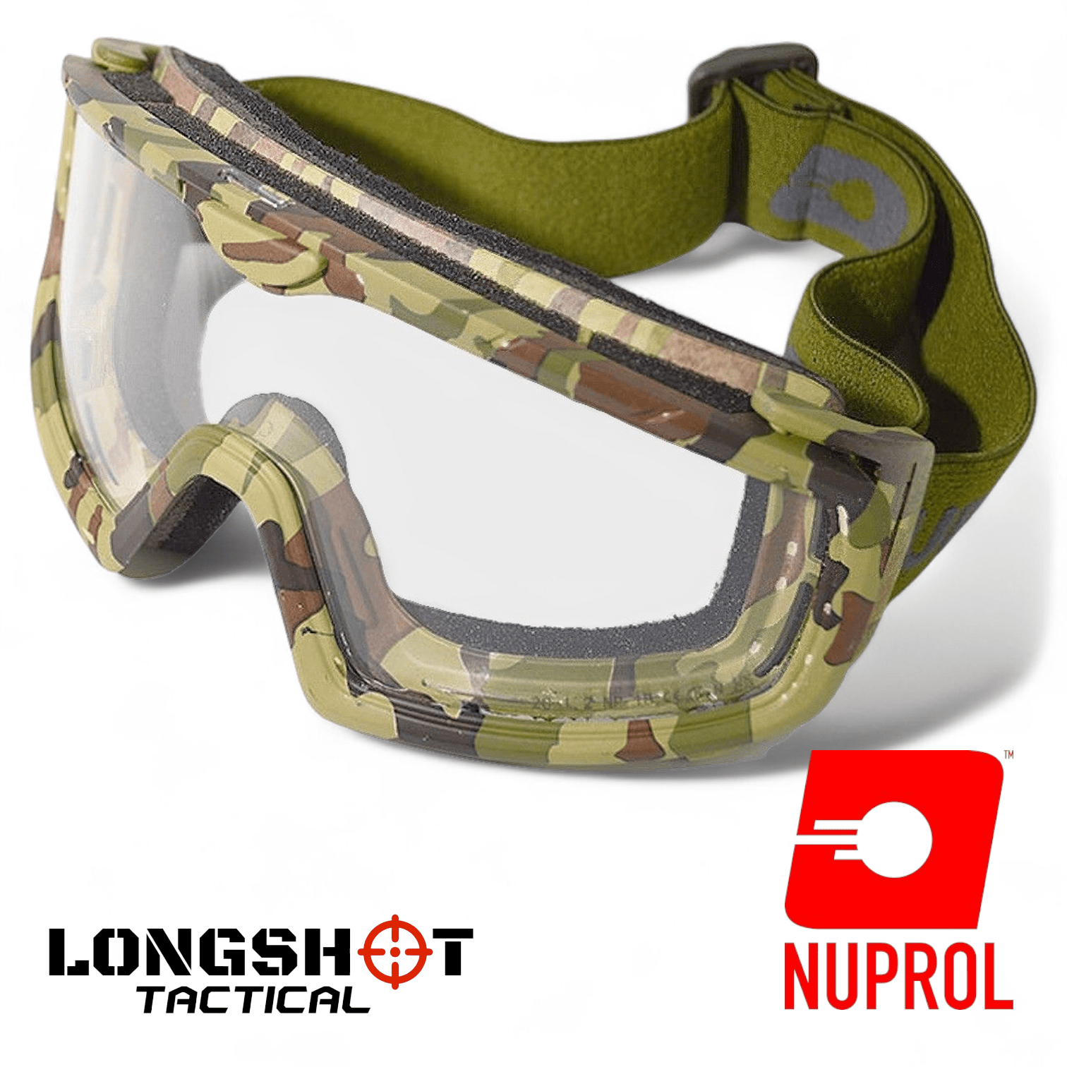Nuprol Camo Battle Visor Tactical Airsoft Goggles with Lens Insert - Longshot Tactical