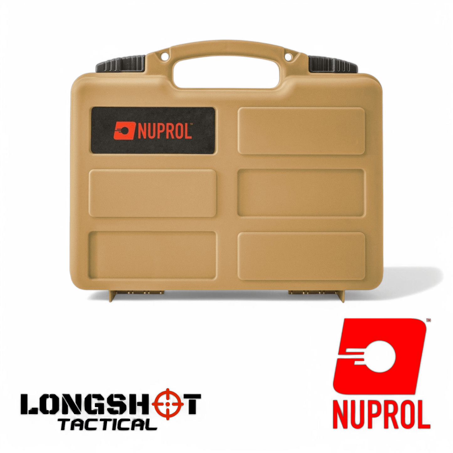 Nuprol Tactical Airsoft Pistol Hard Case Tan - Longshot Tactical