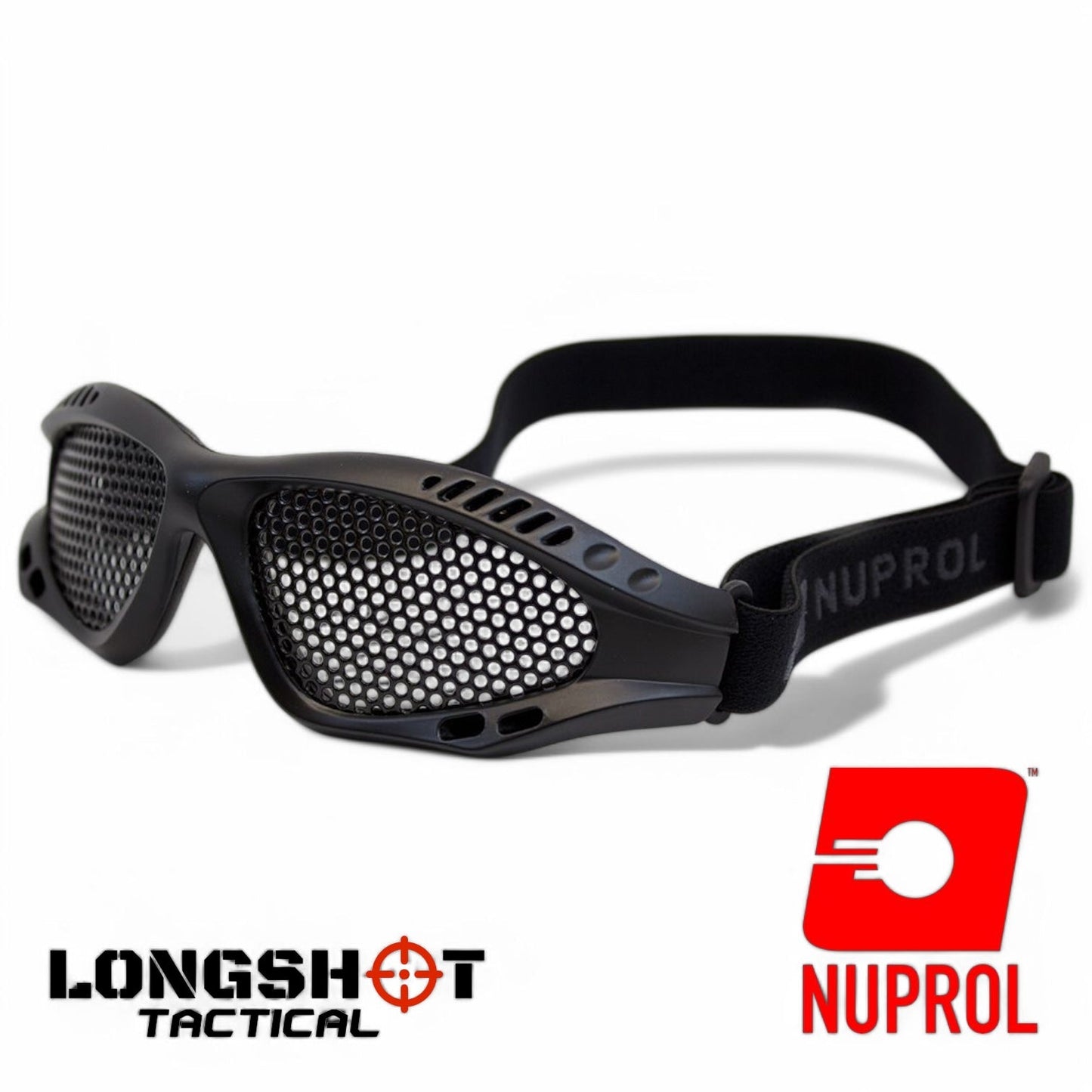Nuprol Tactical Airsoft Shades Eye Protection - Black, Small - Longshot Tactical