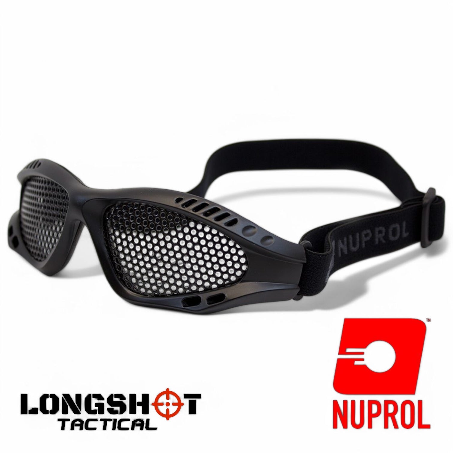 Nuprol Tactical Airsoft Shades Eye Protection - Black, Small - Longshot Tactical