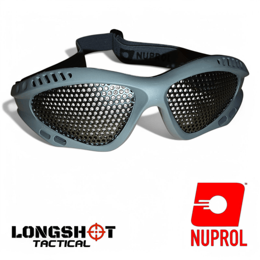Nuprol Tactical Airsoft Shades Eye Protection - Grey, Small - Longshot Tactical