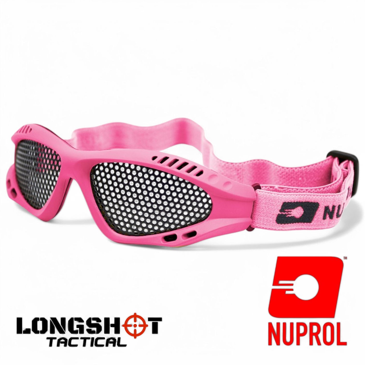 Nuprol Tactical Airsoft Shades Eye Protection - Pink, Small - Longshot Tactical