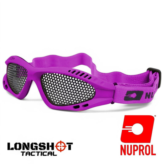 Nuprol Tactical Airsoft Shades Eye Protection - Purple, Small - Longshot Tactical