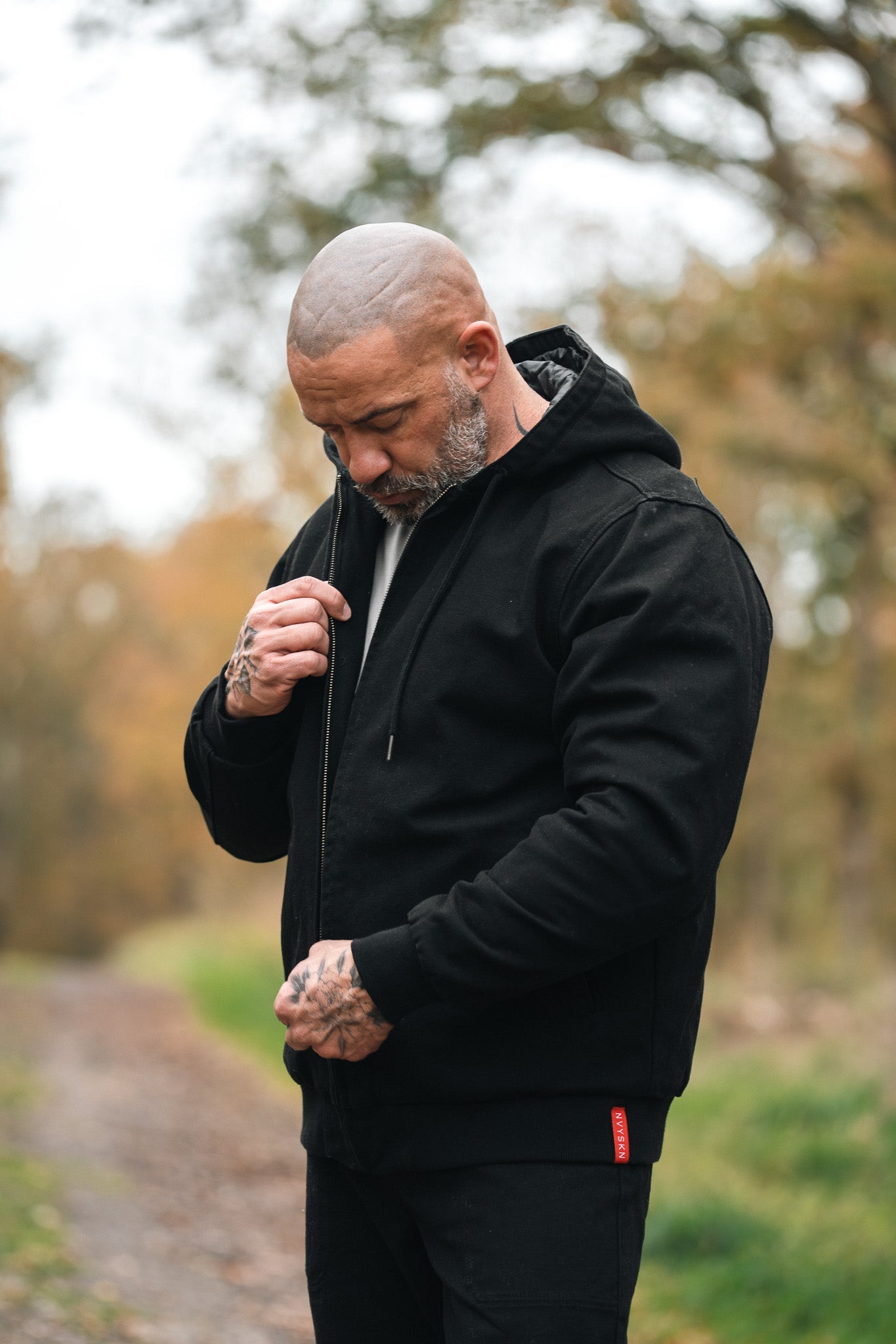 NVYSKN Canvas Bomber Jacket – Heavyweight Cotton Duck Coat - Longshot Tactical