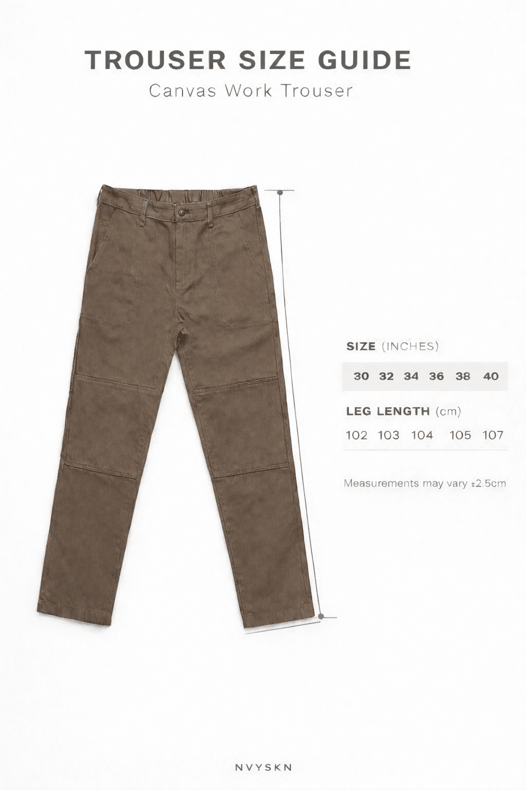 NVYSKN Canvas Utility Trousers – Heavyweight Cotton Work Pants - Longshot Tactical