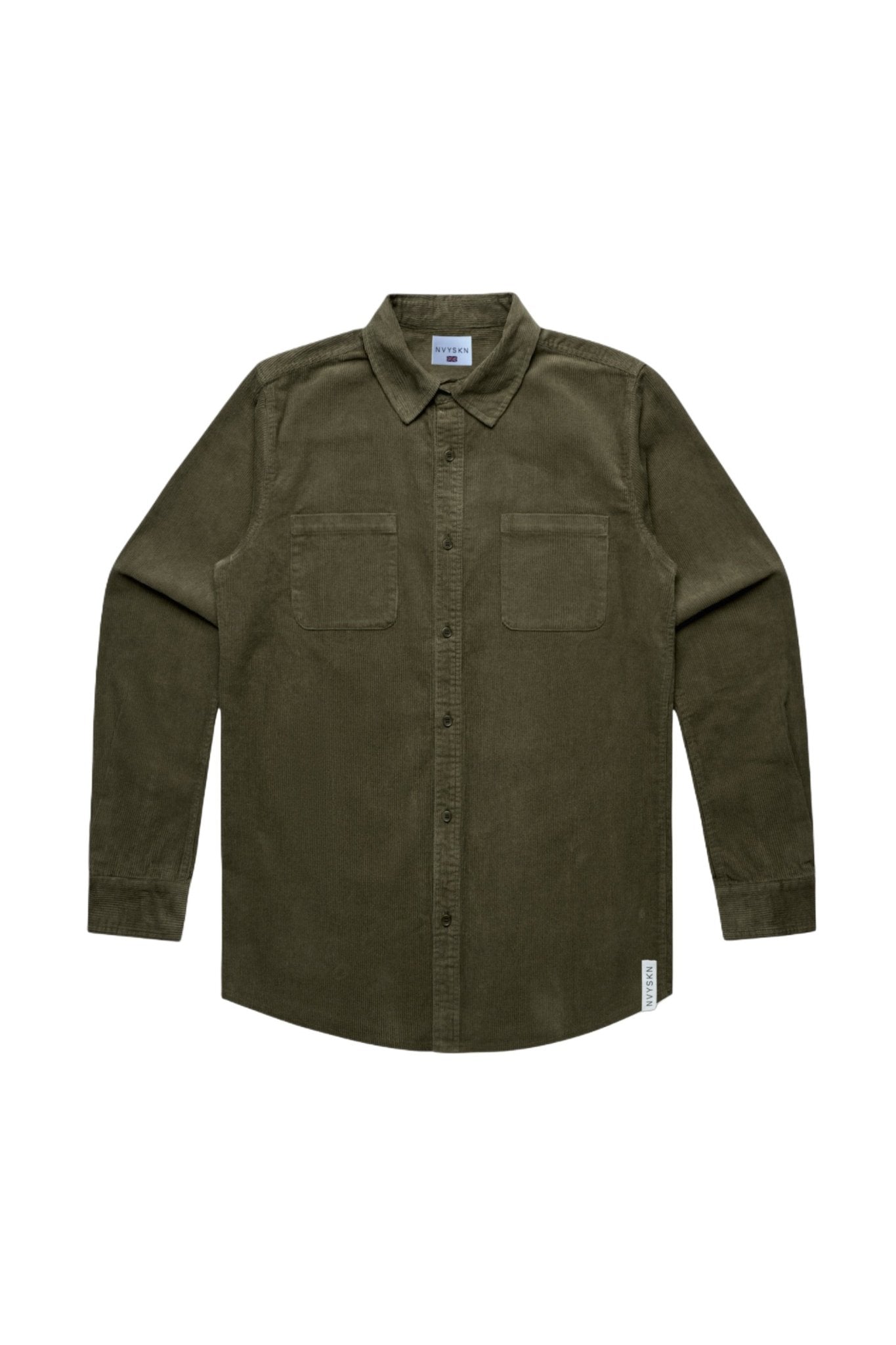 NVYSKN Heavy Cord Shirt – 300 GSM Cotton Corduroy Overshirt - Longshot Tactical