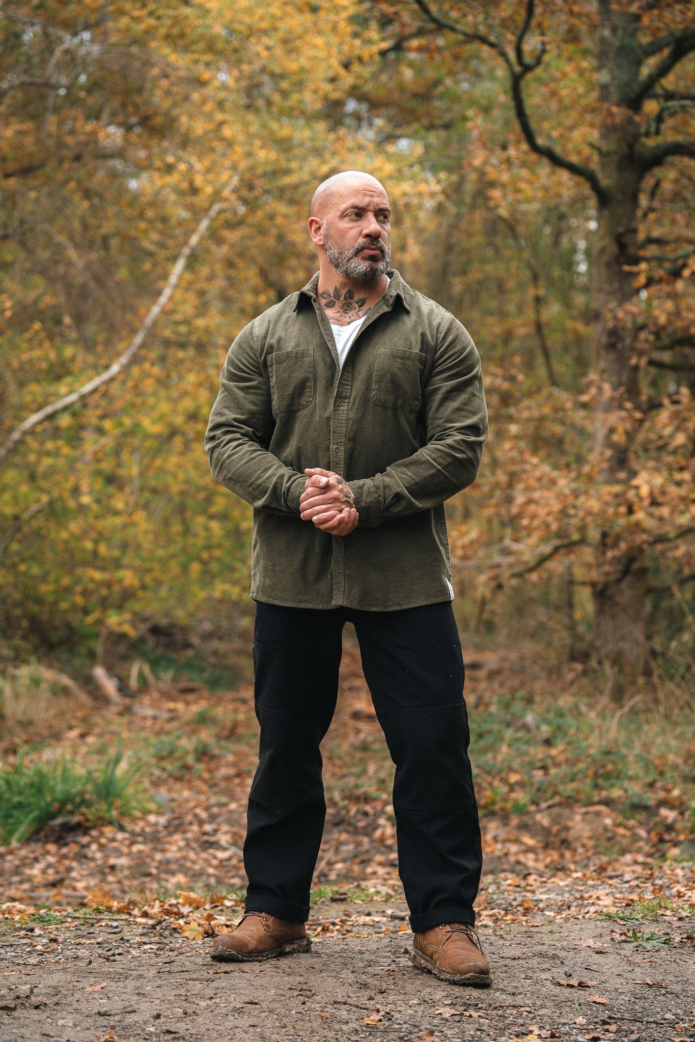 NVYSKN Heavy Cord Shirt – 300 GSM Cotton Corduroy Overshirt - Longshot Tactical