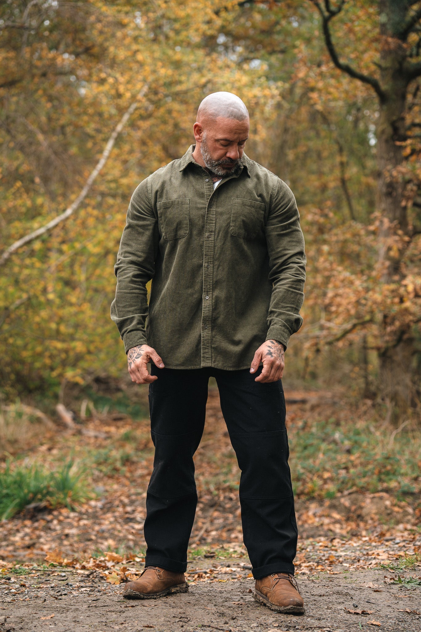 NVYSKN Heavy Cord Shirt – 300 GSM Cotton Corduroy Overshirt - Longshot Tactical