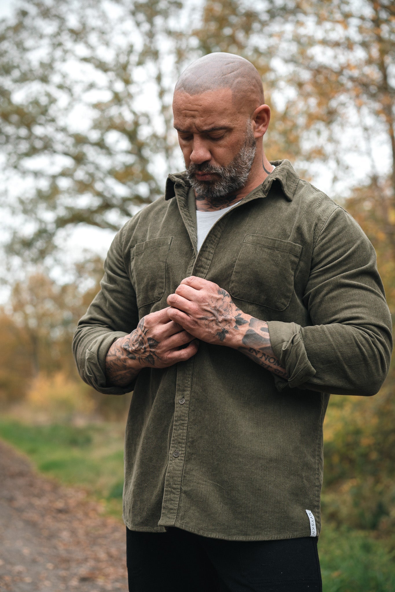 NVYSKN Heavy Cord Shirt – 300 GSM Cotton Corduroy Overshirt - Longshot Tactical