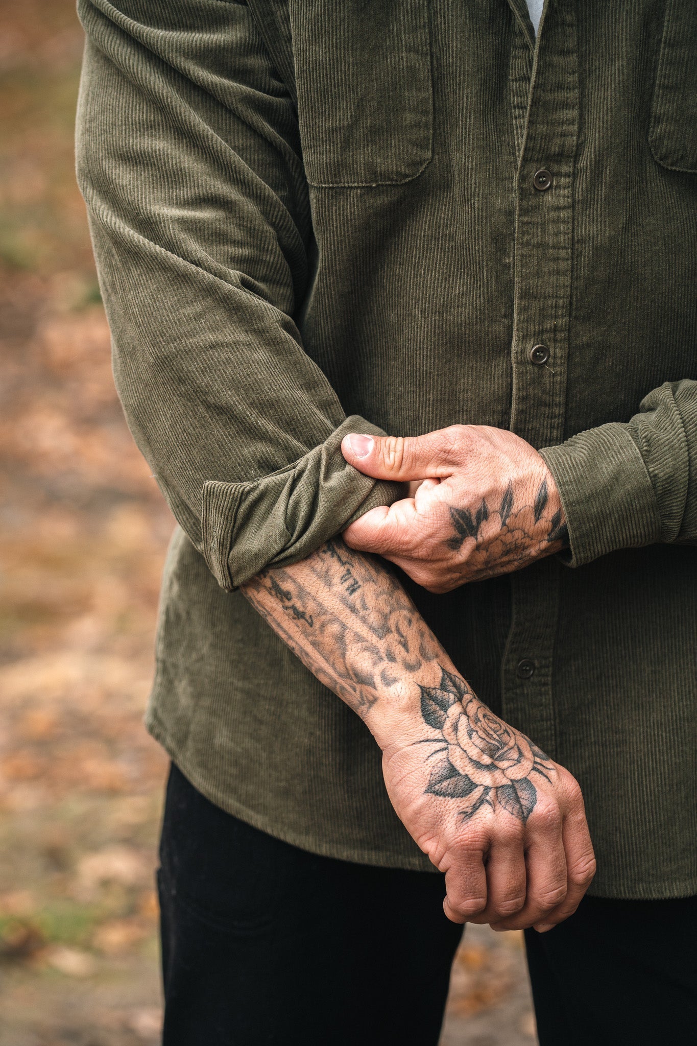 NVYSKN Heavy Cord Shirt – 300 GSM Cotton Corduroy Overshirt - Longshot Tactical