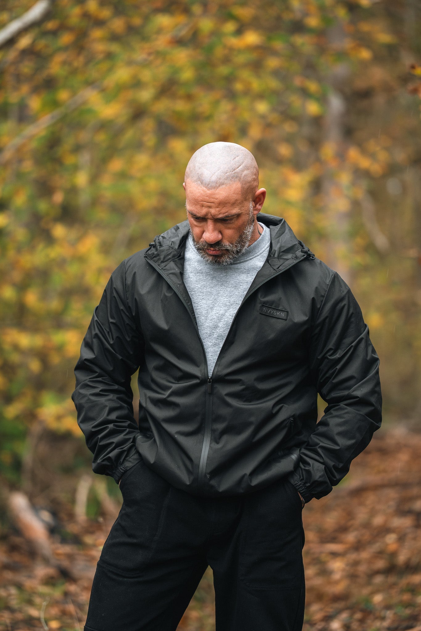 NVYSKN Waterproof Hiking Jacket – Lightweight Tactical Shell (Black) - Longshot Tactical