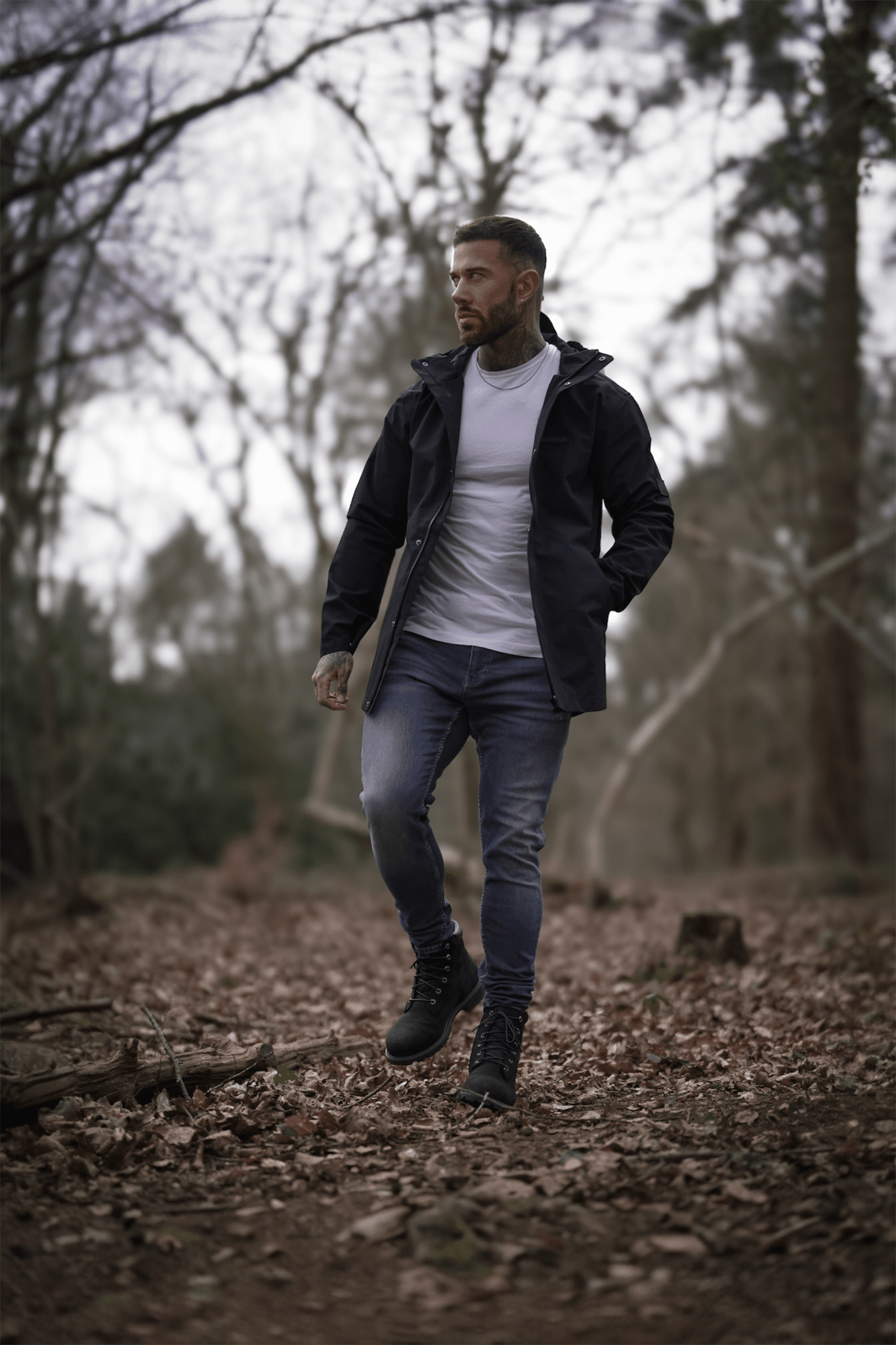 NVYSKN Waterproof Overcoat – 3 - Layer Hooded Rain Jacket - Longshot Tactical