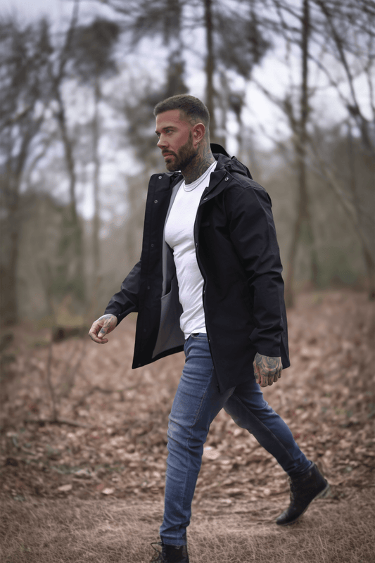 NVYSKN Waterproof Overcoat – 3 - Layer Hooded Rain Jacket - Longshot Tactical