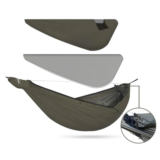 Onewind Airstream 11' Hammock with Detachable Zipper Bugnet and Wind Sock - Longshot Tactical