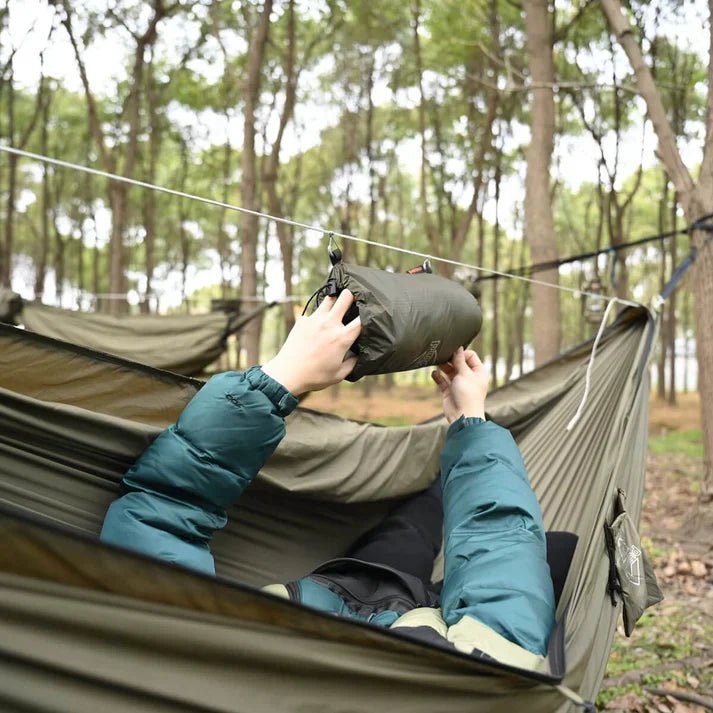 Onewind Camping Stuff Sack and Hammock Ridgeline Organiser - Longshot Tactical