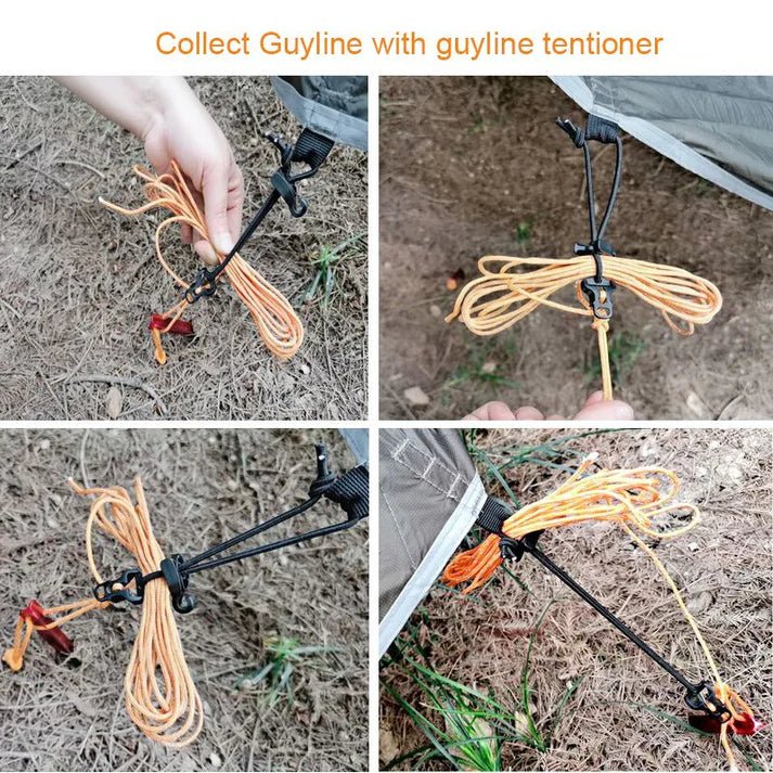 Onewind Guy Line Lock Tensioners And Tent Guyline Collection Systems - 10PCS - Longshot Tactical