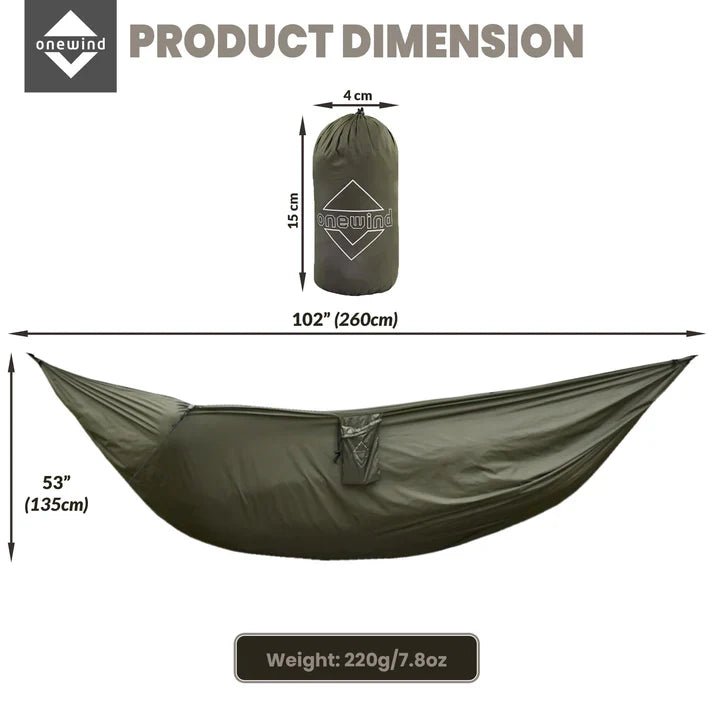 Onewind Hammock Underquilt Protector - Large (Green or Camo) - Longshot Tactical