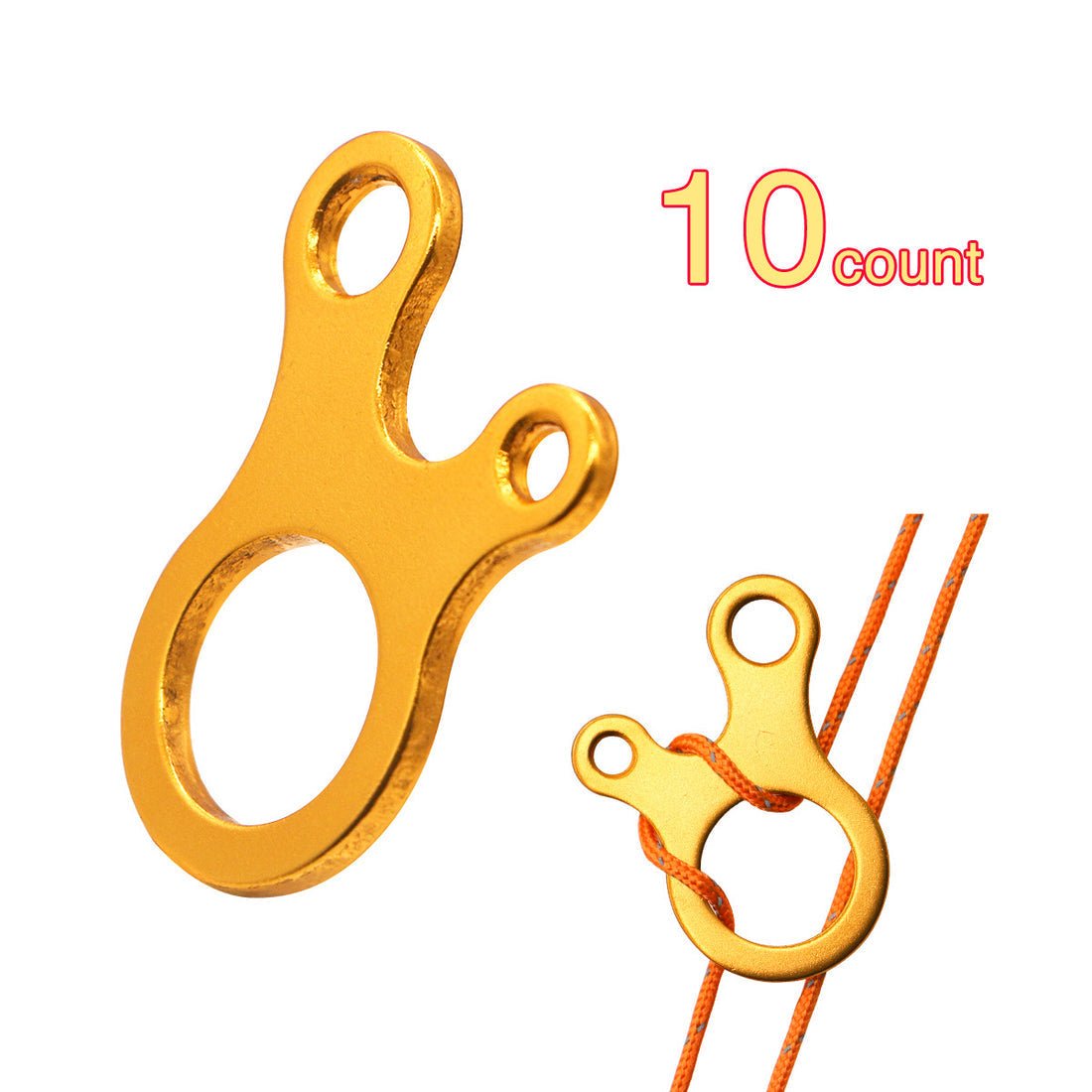 Onewind Outdoors 3 Holes Guyline Tensioner - Red - 10pcs - Longshot Tactical