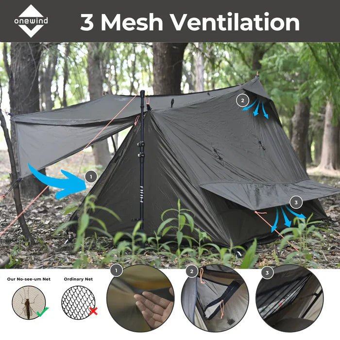 Onewind Outdoors Ultralight SoloVent Bivy Tent (2026 Version) - Longshot Tactical