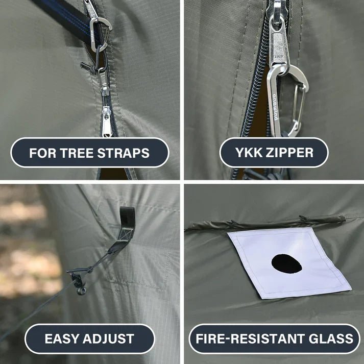 Onewind Penumbra Hot Tent Tarp - Forest Green - Longshot Tactical