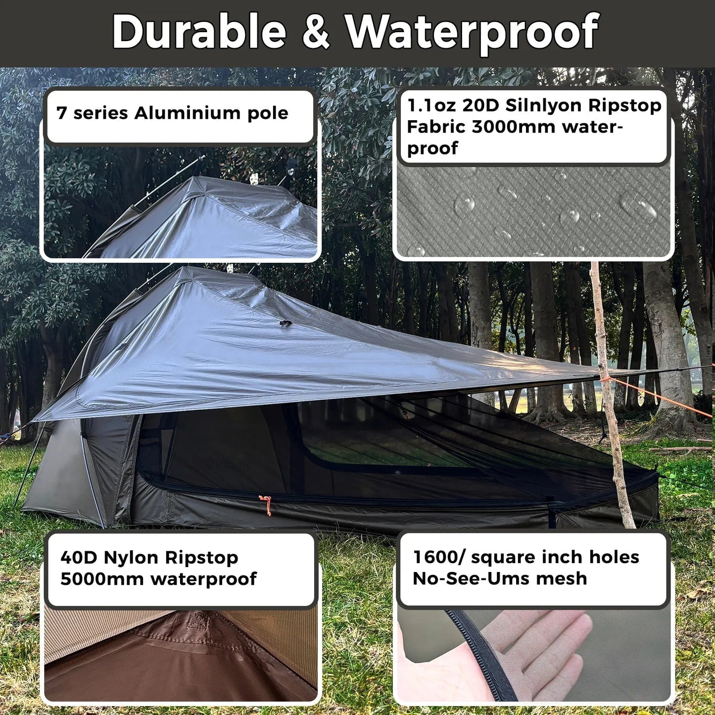 Onewind Solo Skyshade Tartent 3 Season (Updated Version) - Longshot Tactical