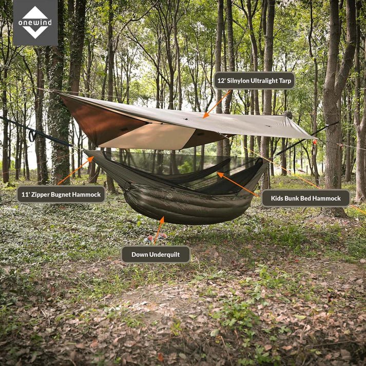 Onewind Solstice Hammock Down Underquilt - 6°C - 5°C - Longshot Tactical