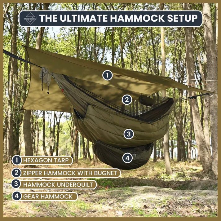Onewind Temptest Zipper Hammock 11ft - Longshot Tactical