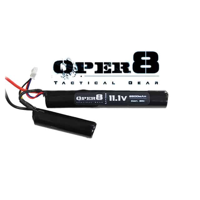 Oper8 11.1v LI - Ion 2500MAH Nunchuck Battery - Longshot Tactical