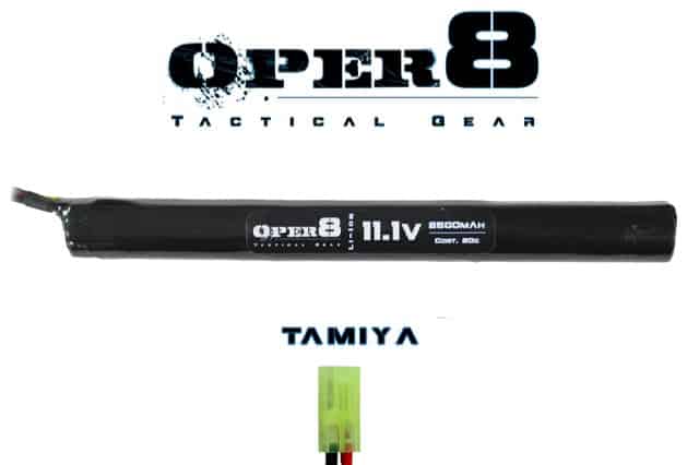 Oper8 11.1V Li - ion 2500MAH Stick Battery - Longshot Tactical