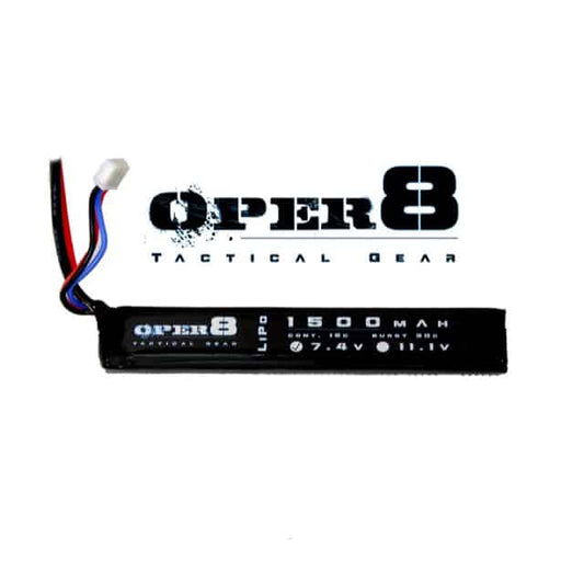 Oper8 7.4v Lipo Stick 1500MAH - Longshot Tactical