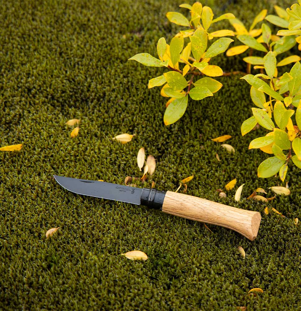 Opinel No 8 Black Oak Knife - Longshot Tactical