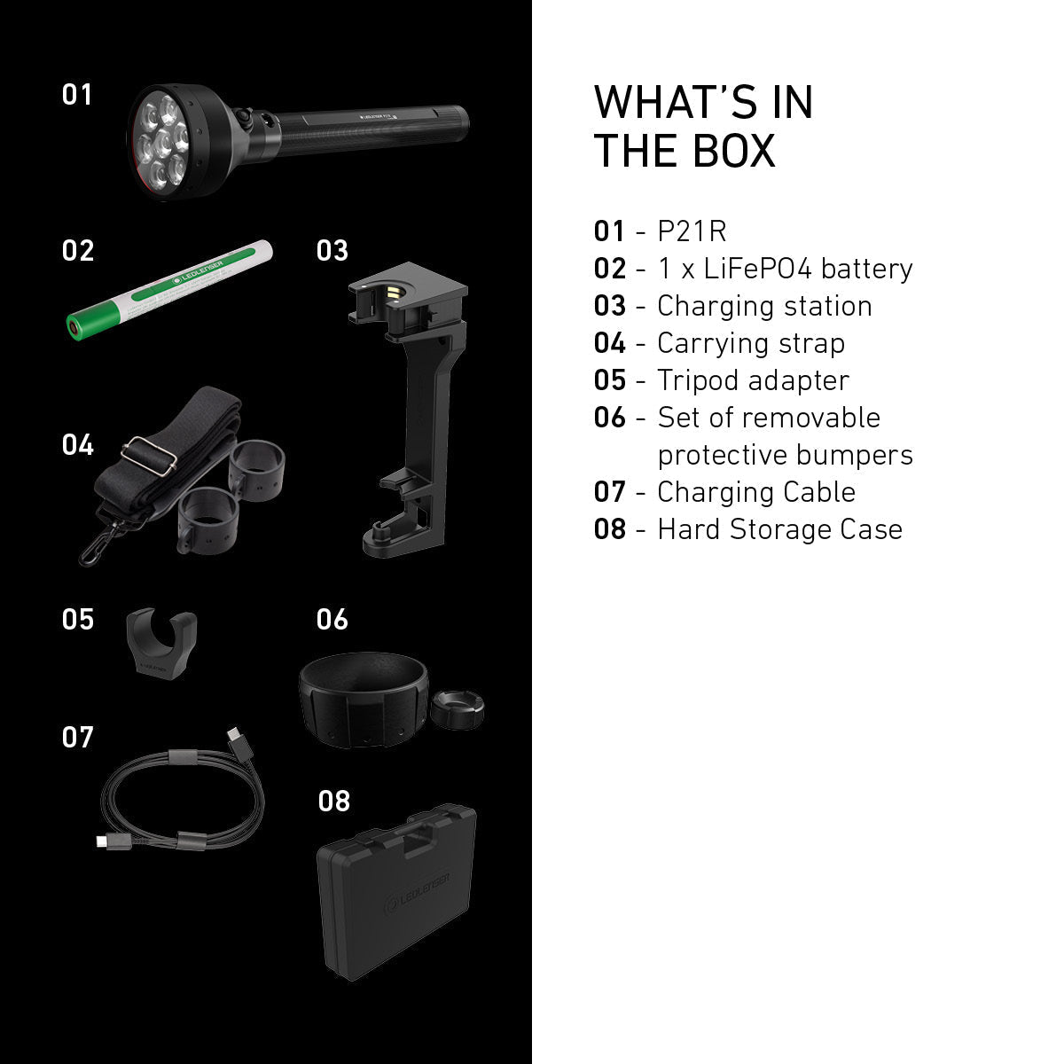 P21R Rechargeable Torch 2025, 12000 Lumens - Longshot Tactical