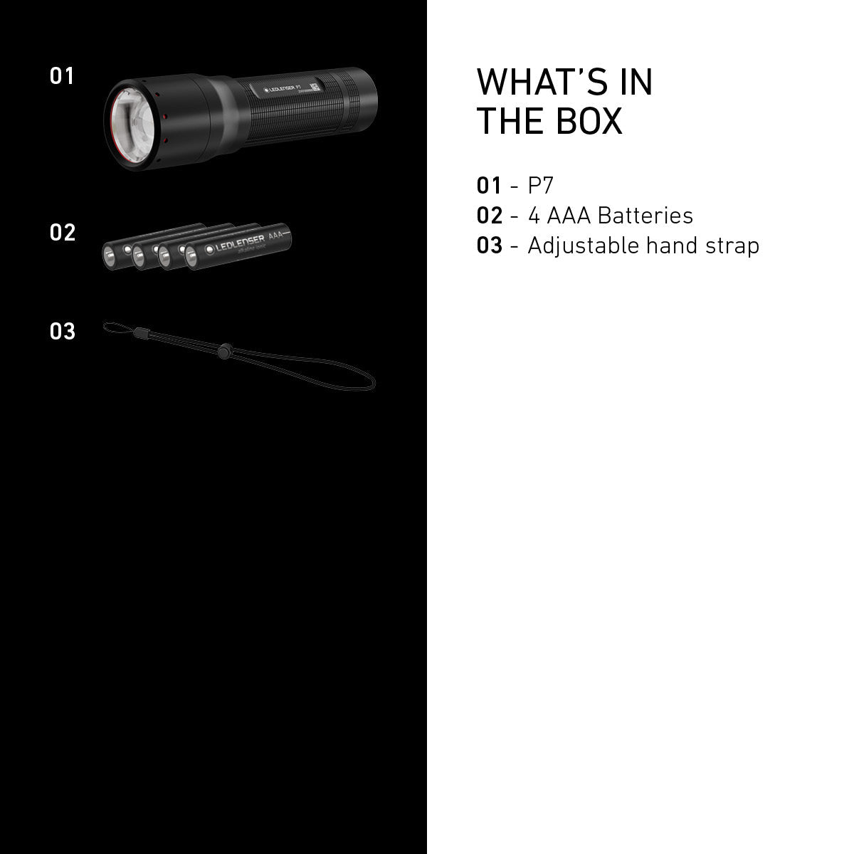 P7 Battery Operated Torch 2025, 650 Lumens - Longshot Tactical