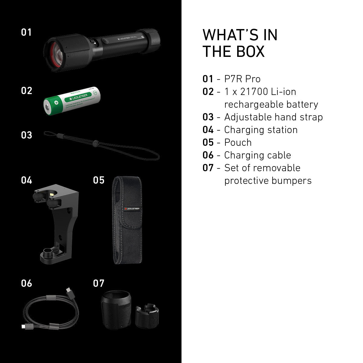 P7R Pro Rechargeable Torch 2025, 2000 Lumens - Longshot Tactical