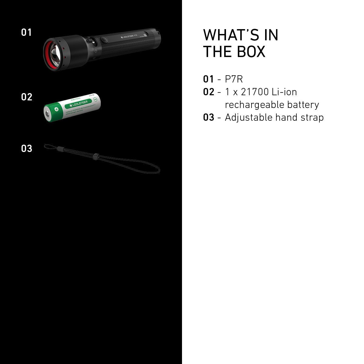 P7R Rechargeable Torch 2025, 2000 Lumens - Longshot Tactical