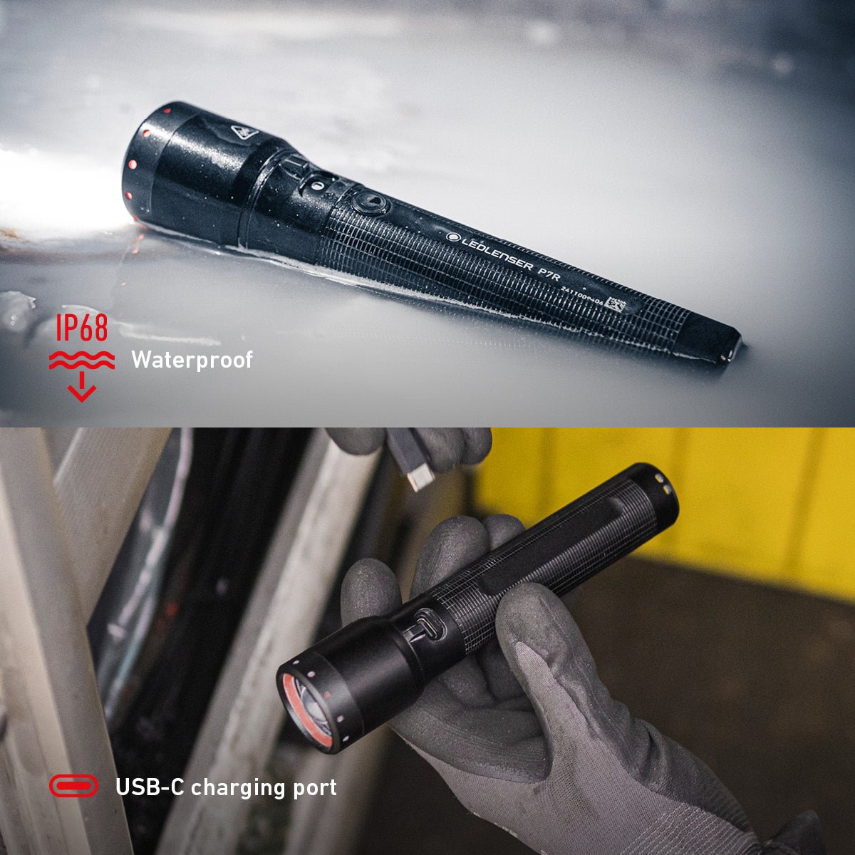 P7R Rechargeable Torch 2025, 2000 Lumens - Longshot Tactical