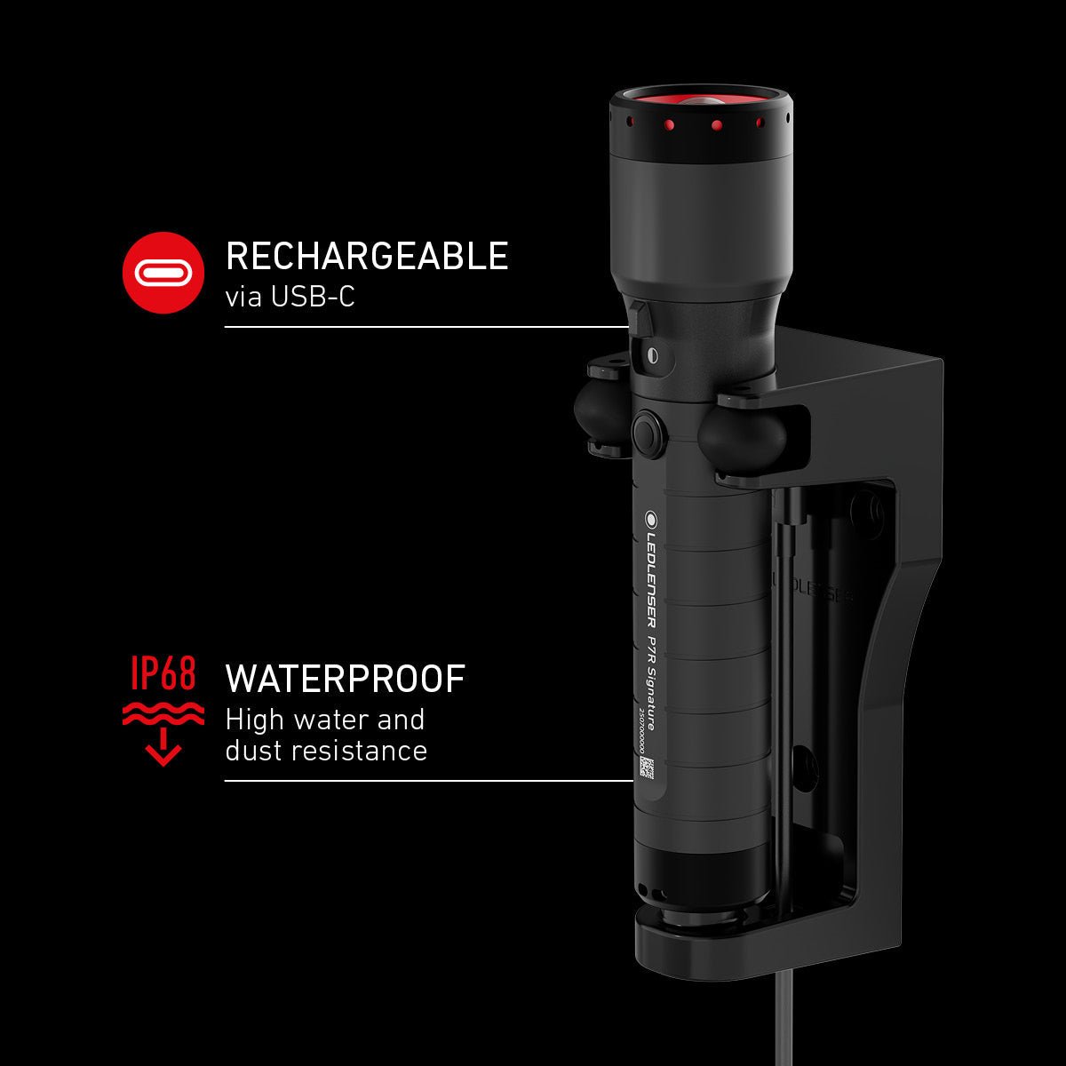 P7R Signature Rechargeable Torch 2025, 2500 Lumens - Longshot Tactical