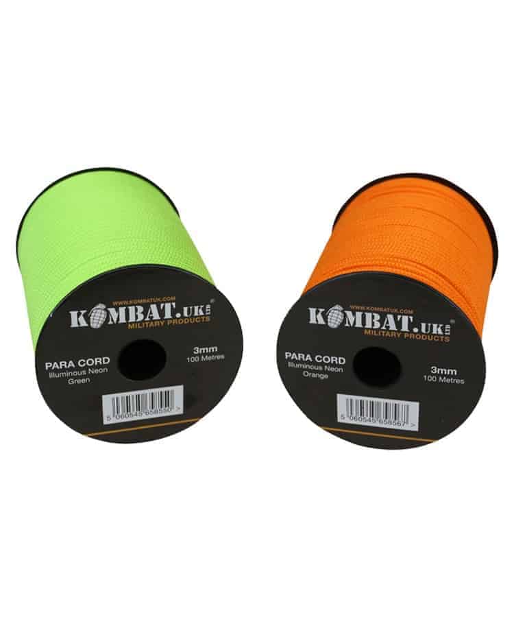 Para Cord 3mm on 100m Reel (Various colours) - Longshot Tactical