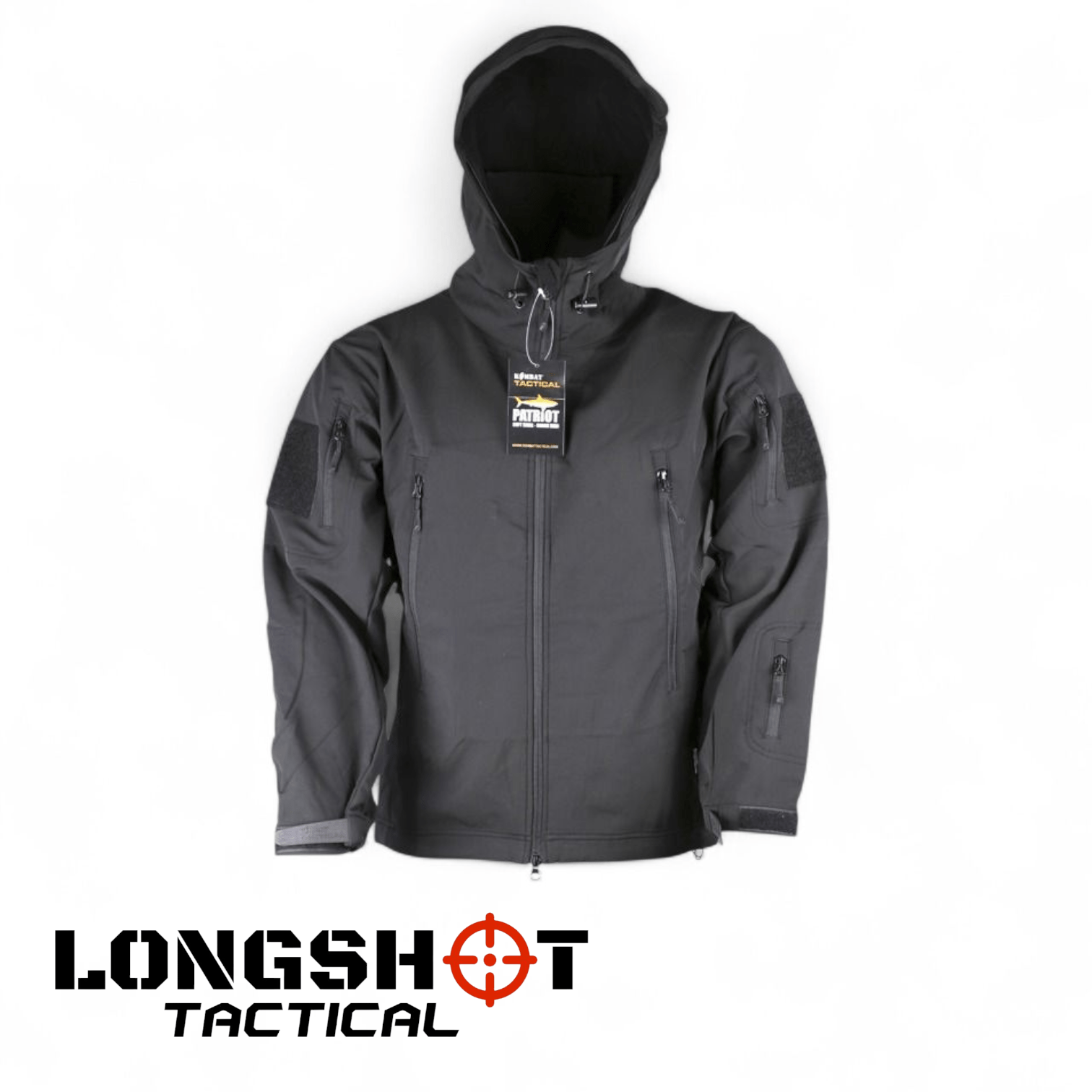 PATRIOT Tactical Soft Shell Fleece Lined Jacket – Black | Longshot Tactical - Longshot Tactical
