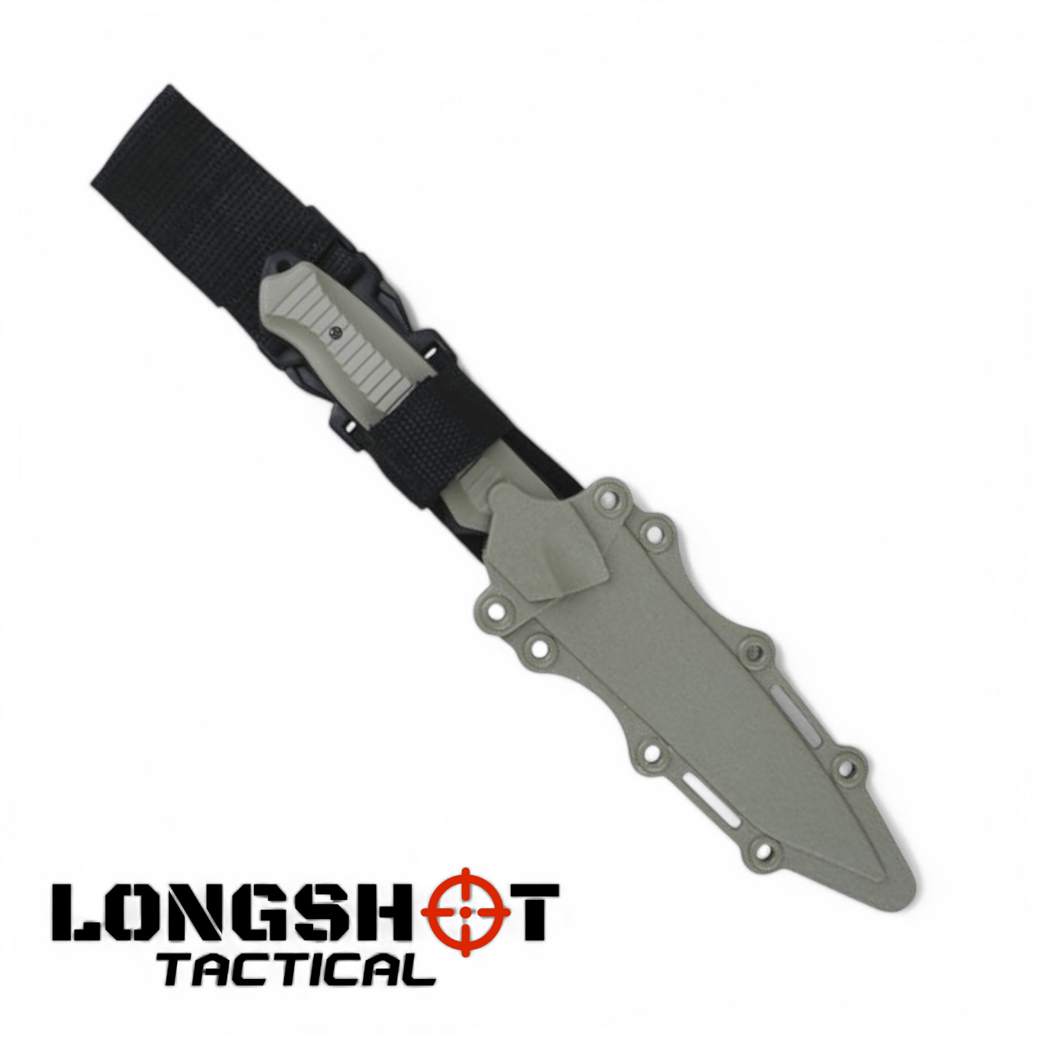 Plastic Airsoft Tanto Replica Knife – Coyote - Longshot Tactical